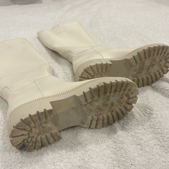 H&M - Knee-High Cream Boots (Size US 7) - Picture 10 of 12